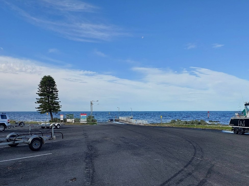 Indented Head Boat Ramp
