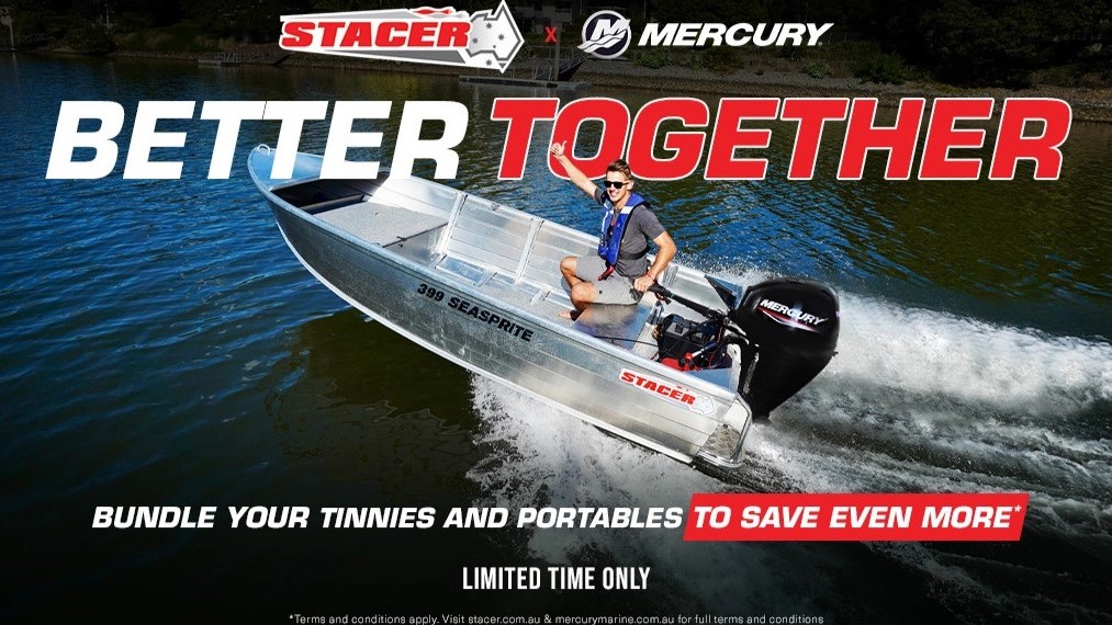 stacer tinny time & better together promo banner