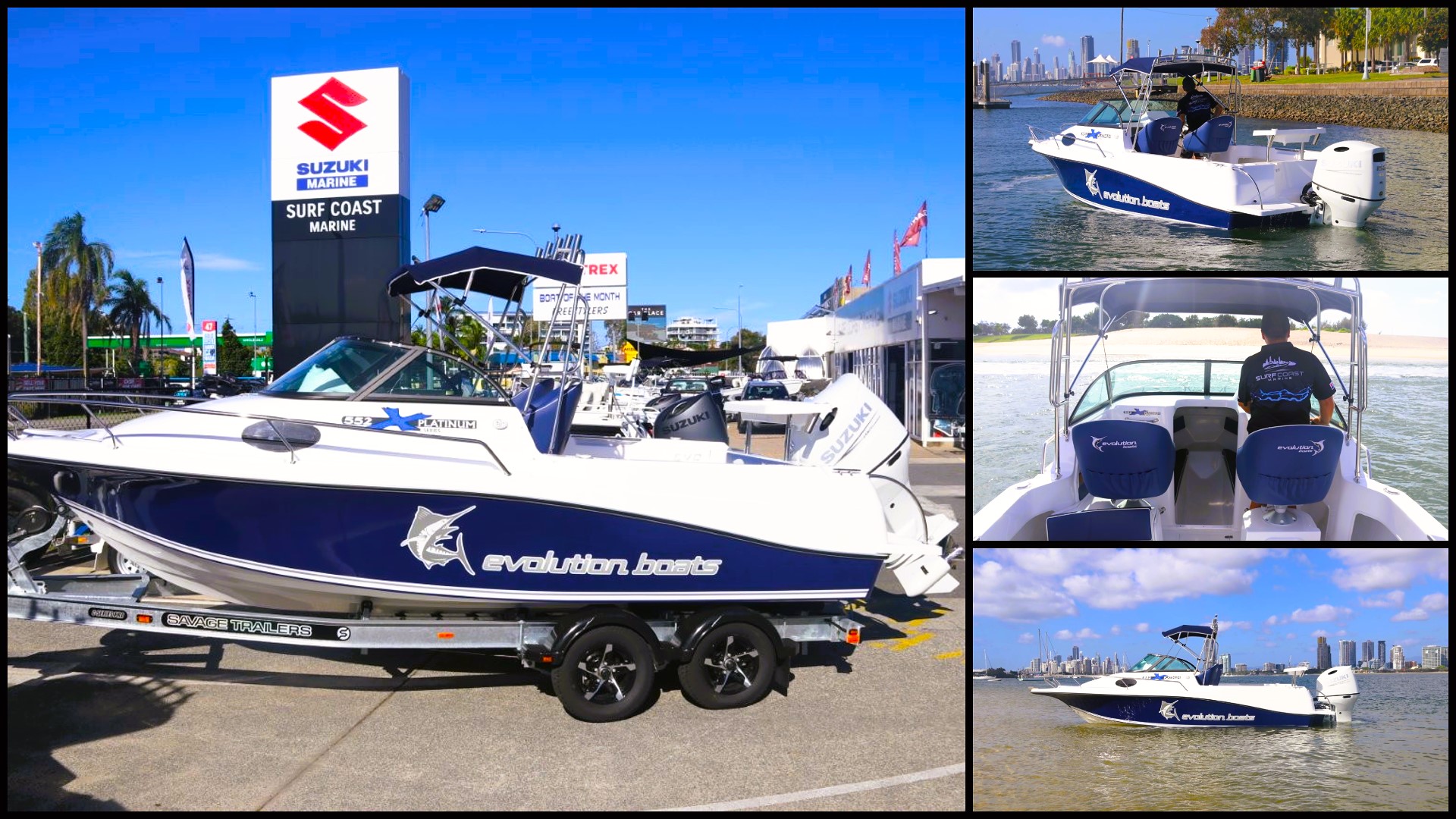 evolution boats at surf coast marine