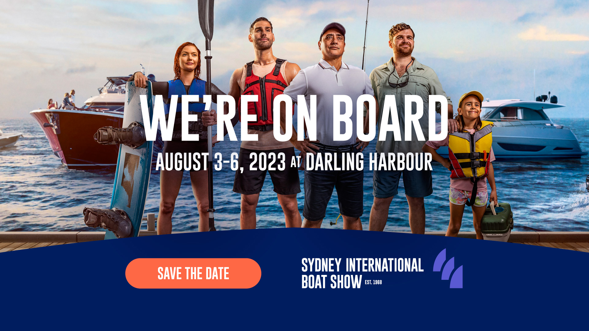 The official poster of the Sydney International Boat Show
